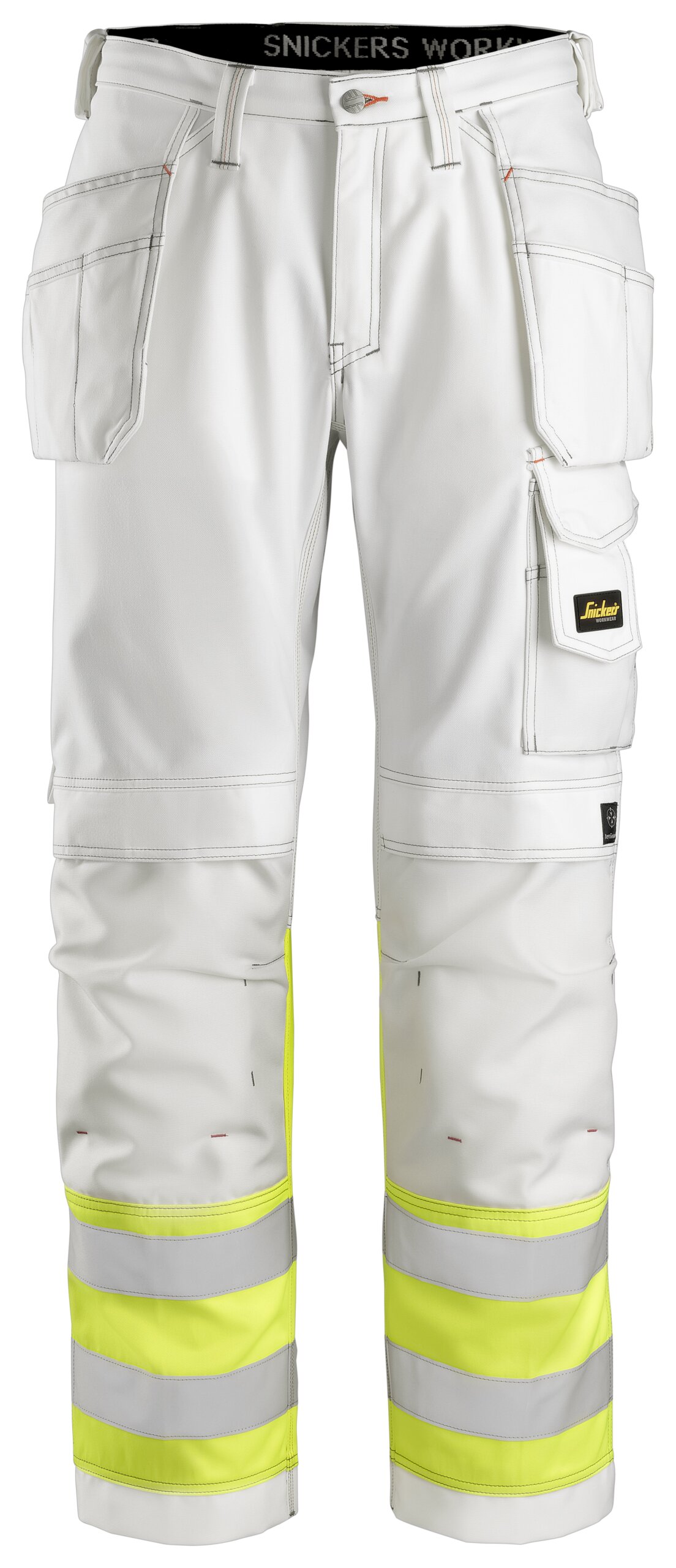 6743 Snickers HighVis Womens Stretch Trousers with Holster Pockets O   Tradeworx Online