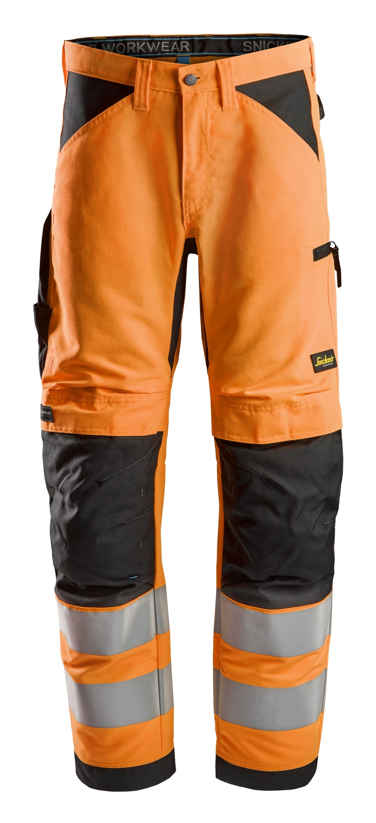 Snickers ProtecWork Trousers with Reinforced Shin Hivis Class 2   MyWorkgear